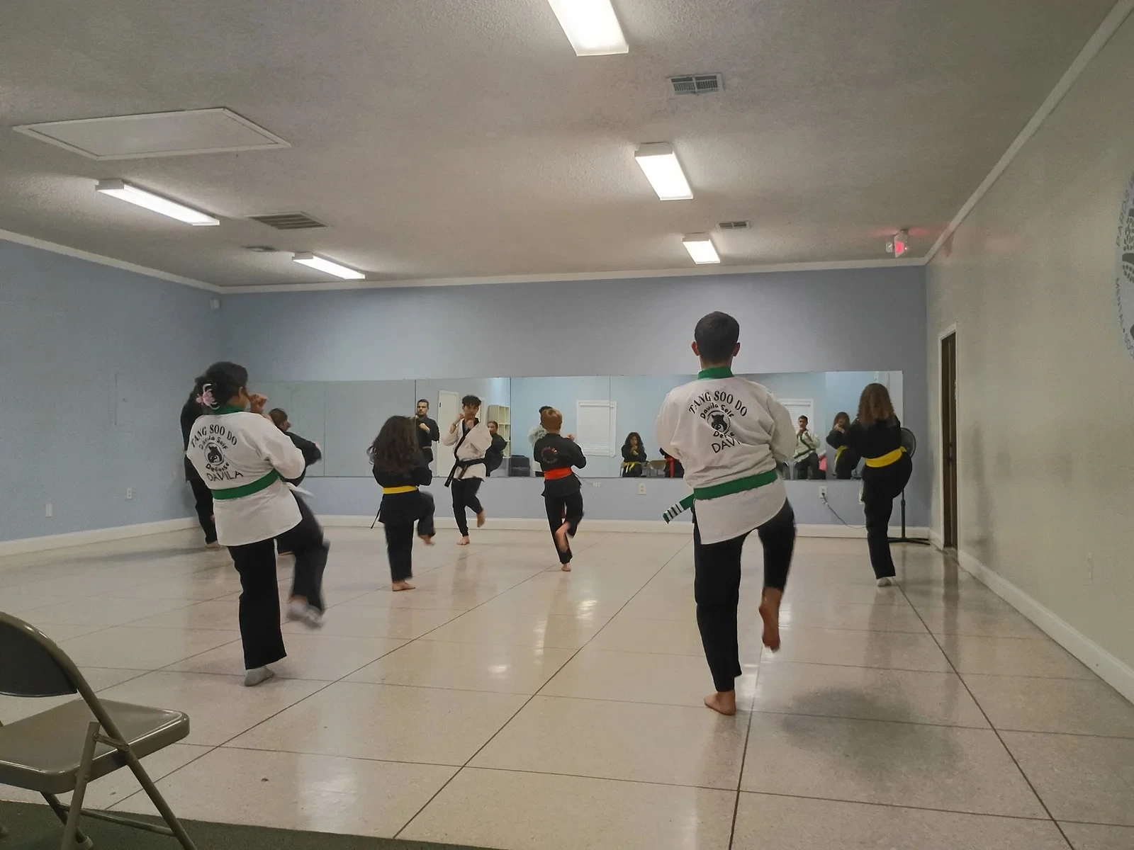 Adult martial arts training